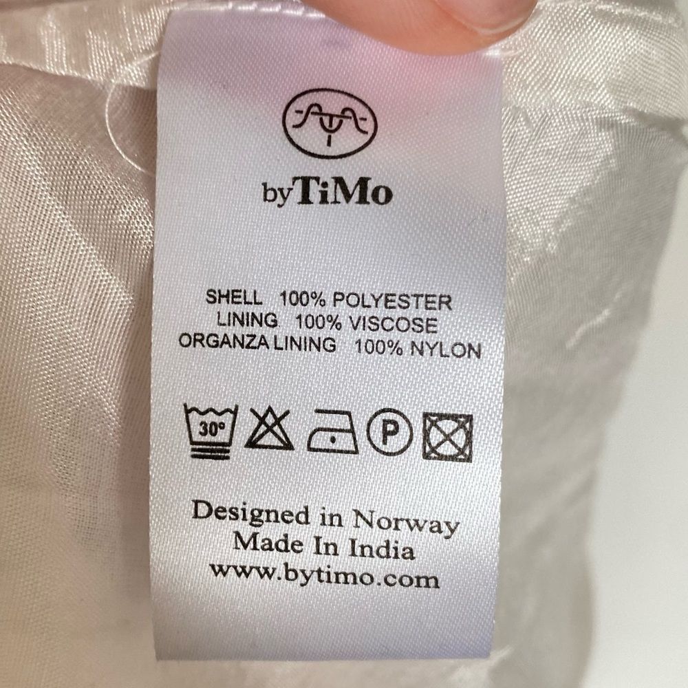 byTiMo Chiffon Strap Maxi Dress Salmon Bright Field Sleeveless Size XS NWOT - Picture 15 of 16